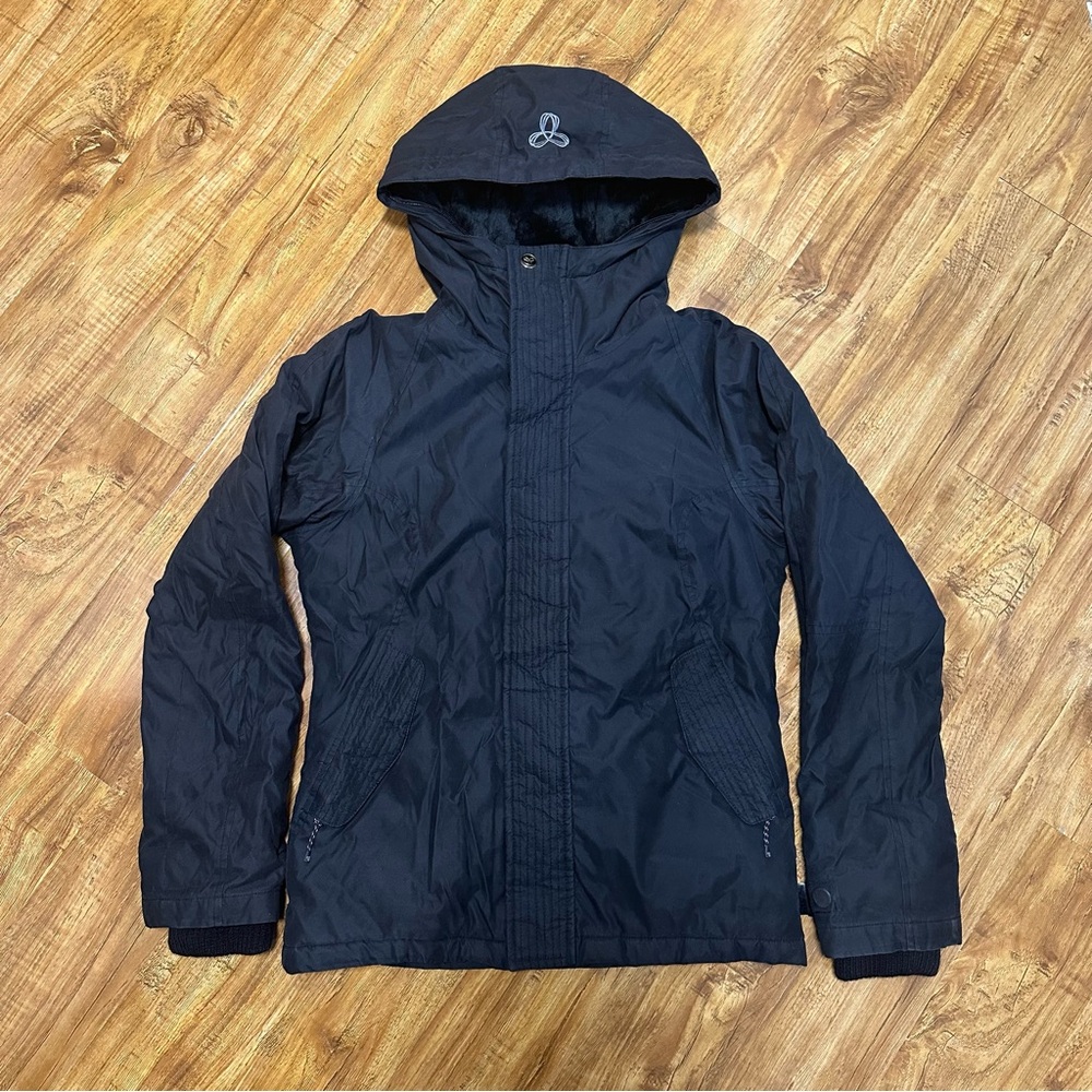 TNA Black Hooded Ski Jacket